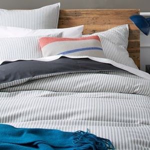 West Elm -Ticking Stripe Duvet Cover